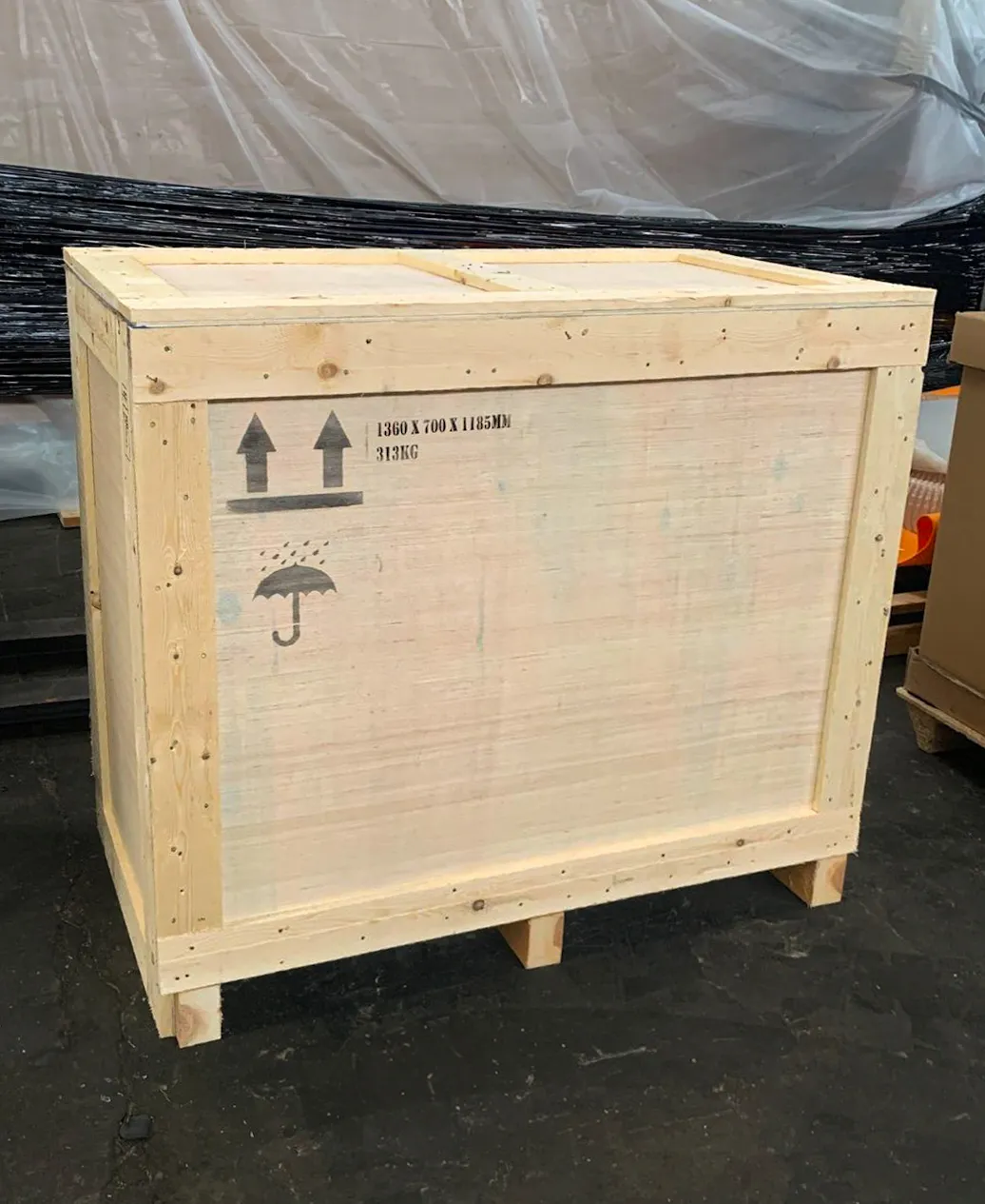 Labelled case and prepared the shipping documents for handover