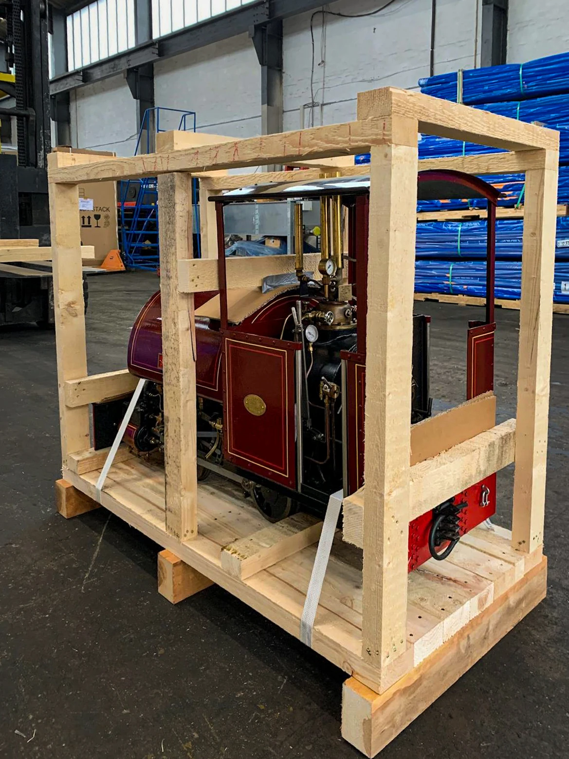 IM Export Services built an ISPM 15 certified timber case with a reinforced base and forklift pocket