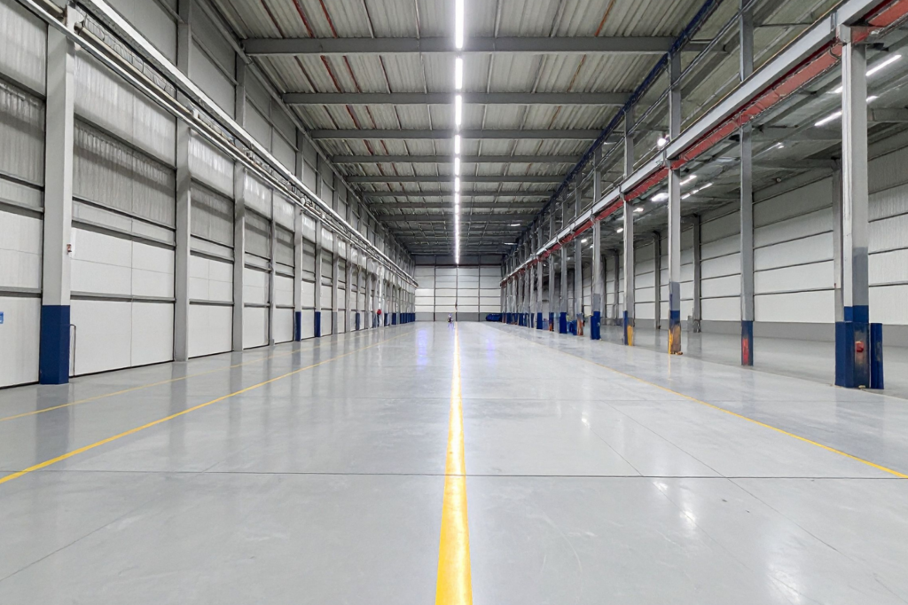 Warehouse professionally cleaned by the IM Export Services team.